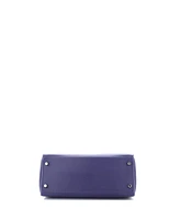 Pre-Owned Hermes Kelly 28 Handbag Verso Evercolor with Palladium Hardware