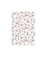 Hudson Baby Girls Cotton Poly Flannel Burp Cloths 8-Pack, Wild Forest Pink, One Size
