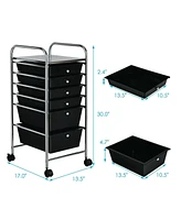 6 Drawers Rolling Storage Cart Organizer