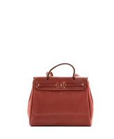 Pre-Owned Hermes Pm Herbag Toile and Leather