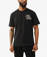 True Religion Men's Short Sleeve Multi Logo T-Shirt