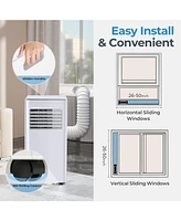 Zafro 10,000 Btu Portable Air Conditioner, 3-in-1 Ac Unit for Rooms up to 400 Sq. Ft, with Remote Control, 24H Timer, Sleep Mode & Window Kit, Ideal f