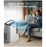 Zafro Portable Air Conditioners,3-in-1 Portable Ac Unit Cool & Dry& Fan,12000 Btu Air Conditioner 550 Sq. Ft. (White