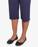 Alfred Dunner Women's Land of The Free Star-Studded Capri Pants