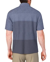 Pga Tour Men's Distressed Stripes Polo Shirt