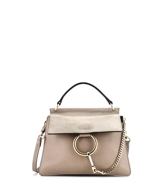 Pre-Owned Chloe Small Faye Top Handle Bag Leather