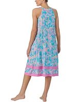 Ellen Tracy Women's Sleeveless Paisley Nightgown