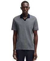 Boss by Hugo Men's Cotton Silk Dot-Pattern Polo Shirt