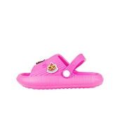 Bebe Toddler Girls Logo and Charms Slide Sandals