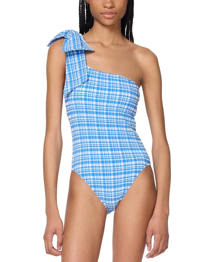 Kate Spade New York Women's One-Shoulder One-Piece Swimsuit