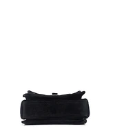 Pre-Owned Balenciaga Medium Crush Chain Flap Bag Quilted Velvet