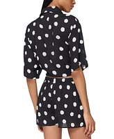 Kate Spade New York Women's Tie-Front Cover-Up Shirt