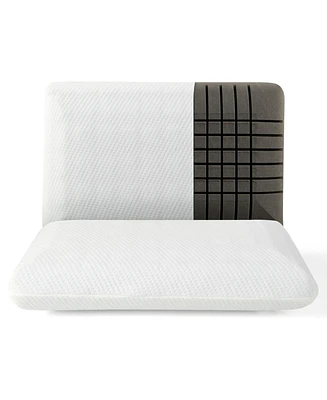 2 Pieces Bamboo Memory Foam Pillow for Pain Relief Sleeping