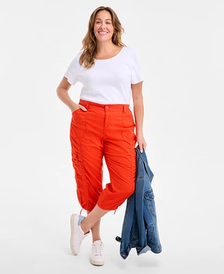 Style & Co Plus Cargo Capri Pants, Exclusively at Macy's