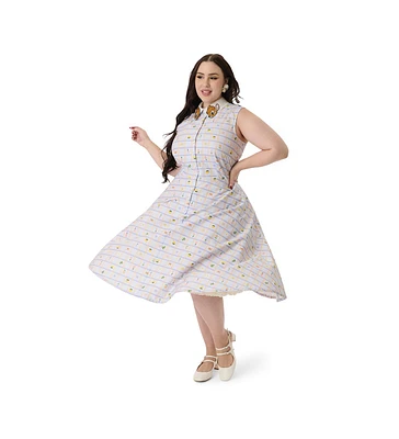 Unique Vintage Plus Sleeveless Darlene Dress
