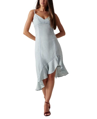 Guess Women's Francisca Asymmetrical Ruffled-Hem Dress