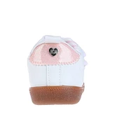 Bebe Toddler Girls Adhesive Straps and Printed Lining Sneakers
