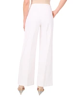 CeCe Women's High-Rise Straight-Leg Patch-Pocket Pants
