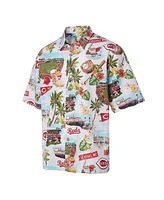 Reyn Spooner Men's White Cincinnati Reds Scenic Button-Up Shirt