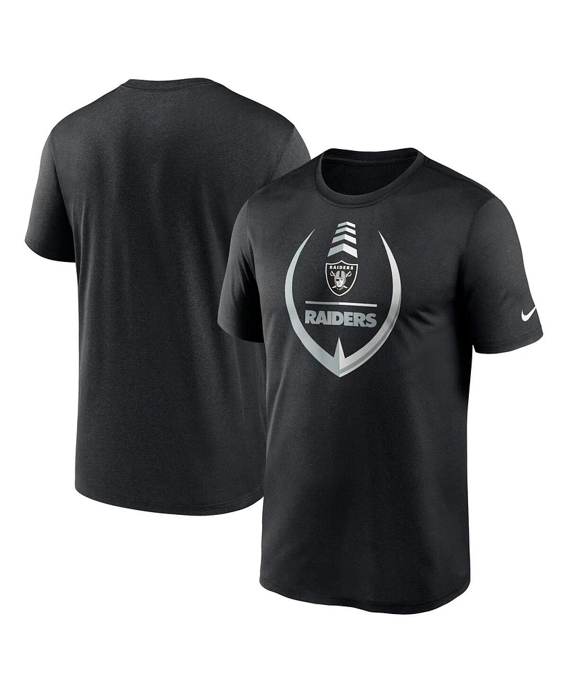 Nike Men's Black Las Vegas Raiders Icon Legend Performance T-Shirt