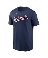 Nike Men's James Wood Navy Washington Nationals Fuse Name Number T-Shirt
