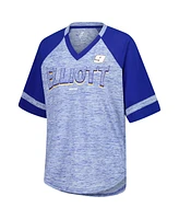 G-iii 4Her by Carl Banks Women's Heather Royal Chase Elliott Hall of Fame Oversized Raglan V-Neck T-Shirt