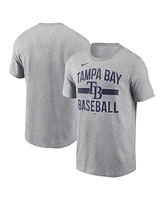 Nike Men's Heather Gray Tampa Bay Rays Arched T-Shirt