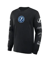 Fanatics Men's Black Tampa Bay Lightning Boxed Legacy Long Sleeve T-Shirt