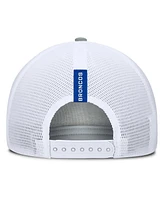 Fanatics Men's Heather Gray/Royal Boise State Broncos Profile Trucker Adjustable Hat
