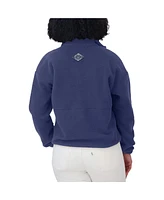Wear by Erin Andrews Women's Blue Tampa Bay Lightning Polar Fleece Half-Zip Jacket