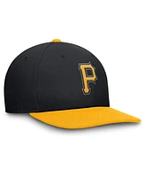 Nike Men's Black/Gold Pittsburgh Pirates Pro Performance Snapback Hat