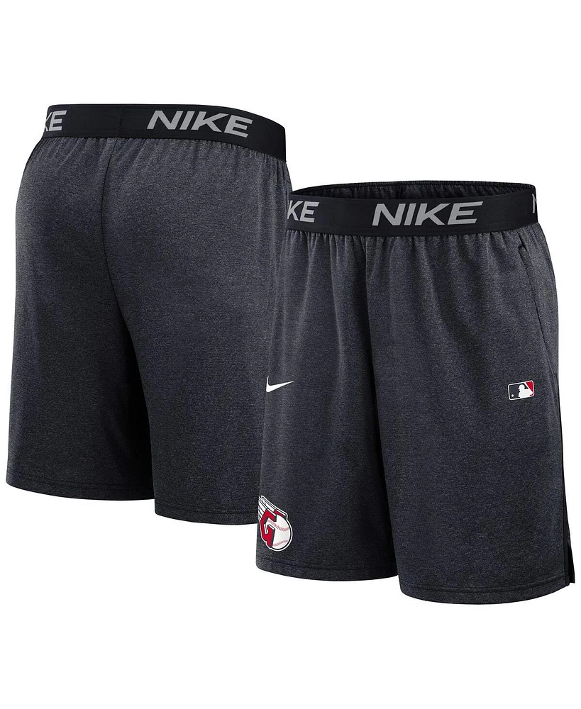 Nike Men's Navy Cleveland Guardians Authentic Collection Performance Knit Shorts