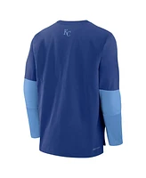 Nike Men's Royal/Light Blue Kansas City Royals Authentic Collection Player Lightweight Performance Long Sleeve Top