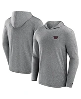 Fanatics Men's Gray Washington Commanders Elements Front Office Power Mono Long Sleeve Hoodie T-Shirt
