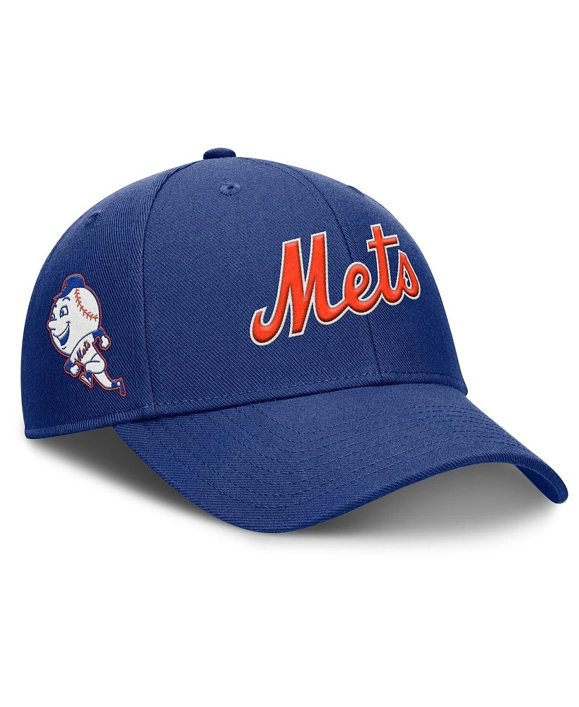 Nike Men's Royal New York Mets Rise Gaberdine Adjustable Hat