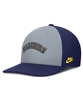 Nike Men's Gray/Navy Seattle Mariners Pro Performance Snapback Hat