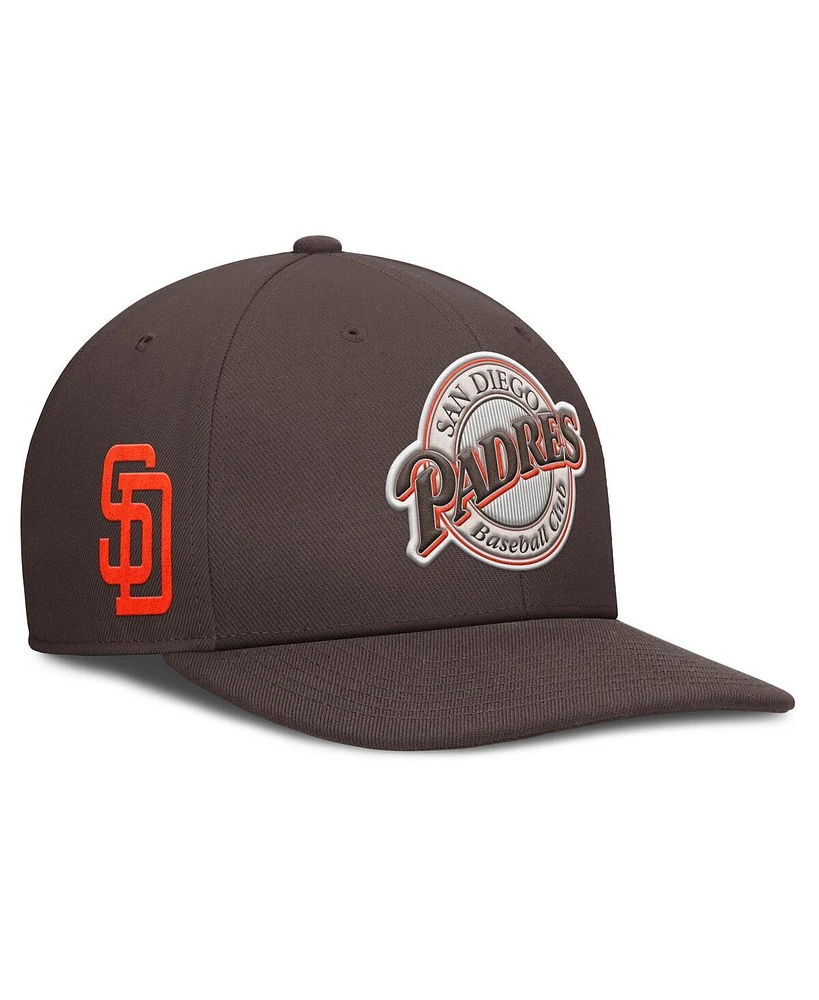 Nike Men's Brown San Diego Padres Pro Performance Snapback Hat