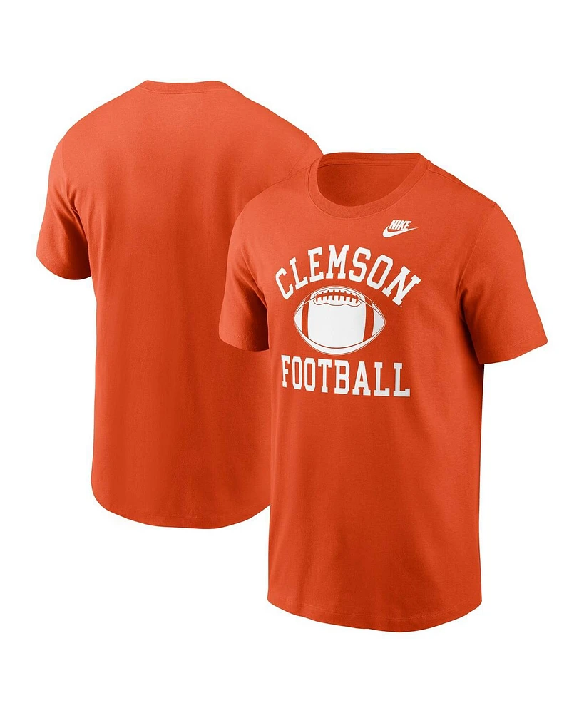 Nike Men's Orange Clemson Tigers Legacy Football Icon T-Shirt