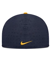 Nike Men's Navy West Virginia Mountaineers On-Field Dugout True Performance Fitted Hat
