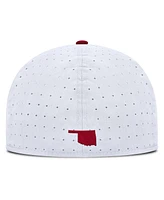 Nike Men's White Oklahoma Sooners On-Field Dugout True Performance Fitted Hat