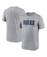 Nike Men's Heather Gray Boston Red Sox Tricode Legend T-Shirt