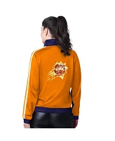 G-iii 4Her by Carl Banks Women's Purple/Orange Phoenix Suns Rebel Sequin Bling Full-Zip Track Jacket