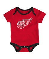 Outerstuff Baby Boys and Girls 3-Piece Detroit Red Wings Legend Bodysuit Set