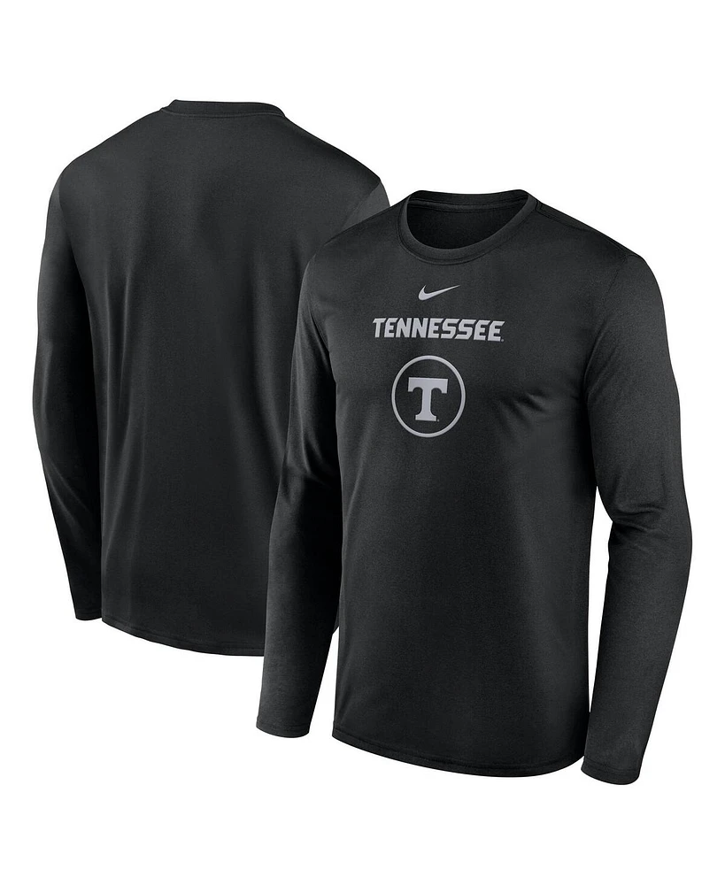 Nike Men's Black Tennessee Volunteers 2024 On-Court Basketball Practice Legend Performance Long Sleeve T-Shirt