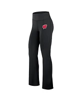 Fanatics Women's Black Wisconsin Badgers Training Camp Maxed Out Flare Leggings