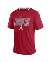 Fanatics Men's Crimson Alabama Tide Defender Fade Slant T-Shirt