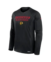 Fanatics Men's Black Chicago Blackhawks Authentic Pro Rink Tech Long Sleeve T-Shirt