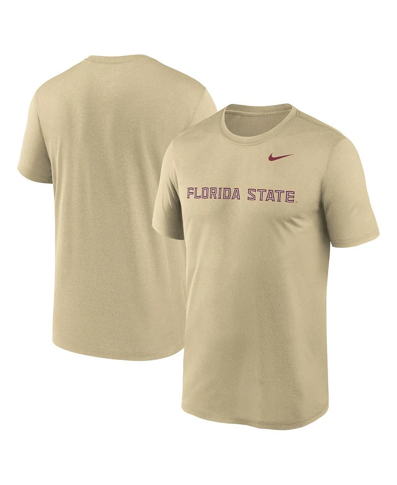 Nike Men's Gold Florida State Seminoles Primetime Legend Wordmark T-Shirt