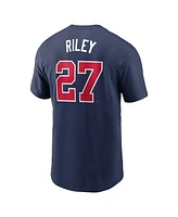 Nike Men's Austin Riley Navy Atlanta Braves Fuse Name Number T-Shirt