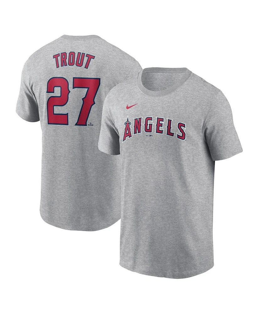 Nike Men's Mike Trout Los Angeles Angels Fuse Name Number T-Shirt